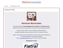 Tablet Screenshot of harrison-associates.co.uk